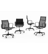 Fotel biurowy AERON PRESTIGE PLUS czarny - skóra naturalna, aluminium