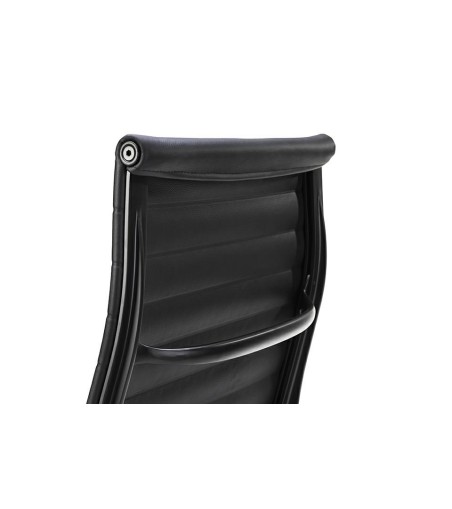 Fotel biurowy AERON PRESTIGE PLUS czarny - skóra naturalna, aluminium