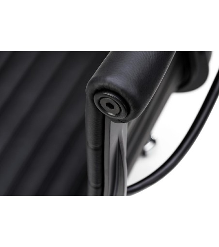 Fotel biurowy AERON PRESTIGE PLUS czarny - skóra naturalna, aluminium