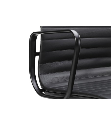 Fotel biurowy AERON PRESTIGE PLUS czarny - skóra naturalna, aluminium