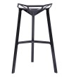 Krzesło barowe SPLIT PREMIUM czarne - aluminium