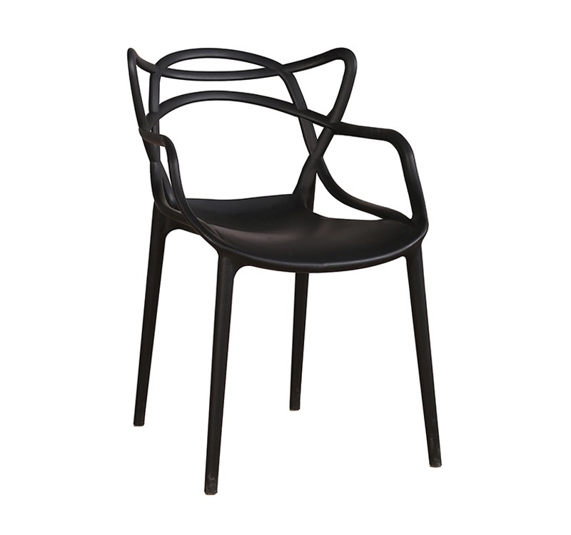 Krzesło HILO PREMIUM czarne - polipropylen