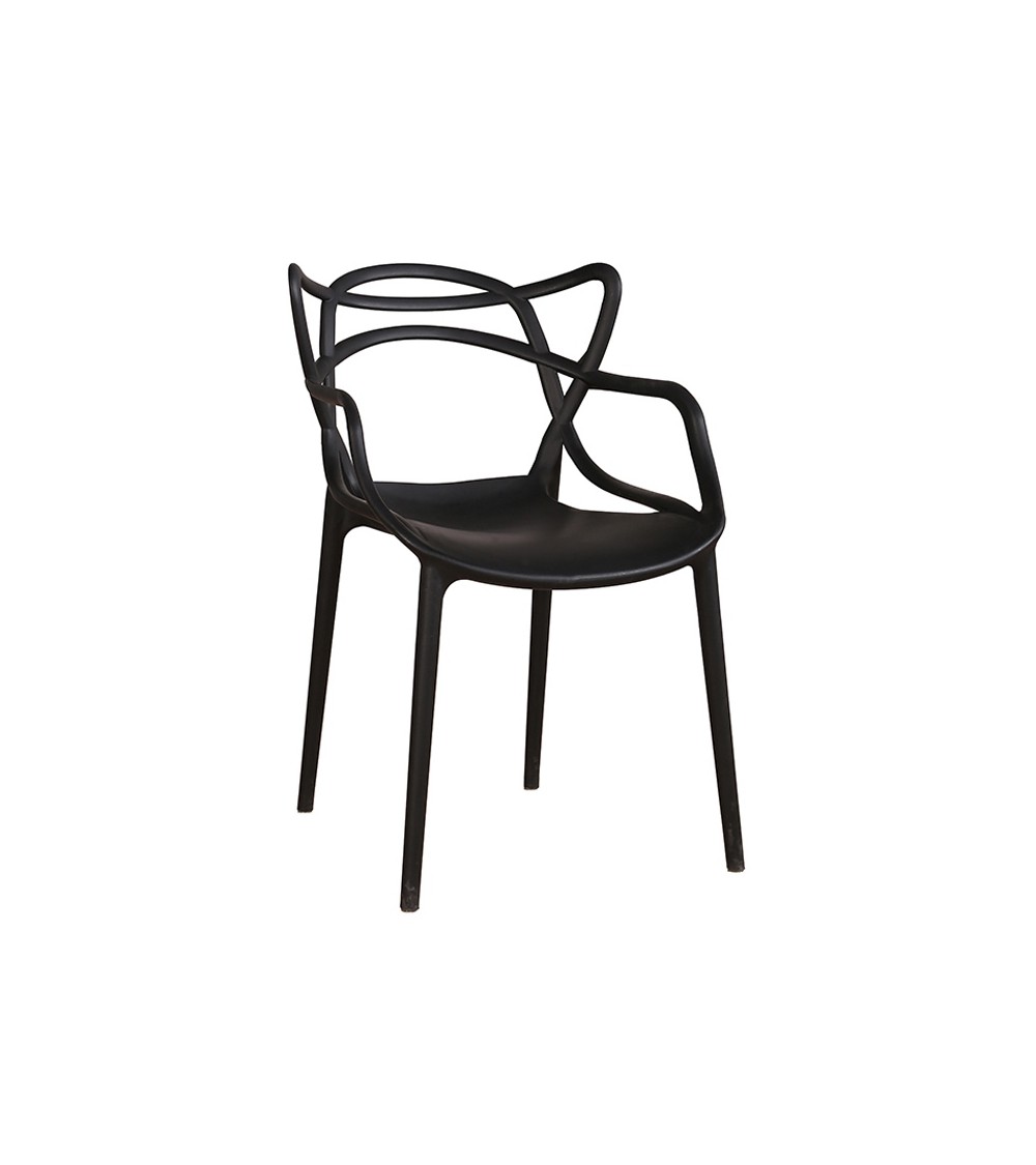 Krzesło HILO PREMIUM czarne - polipropylen