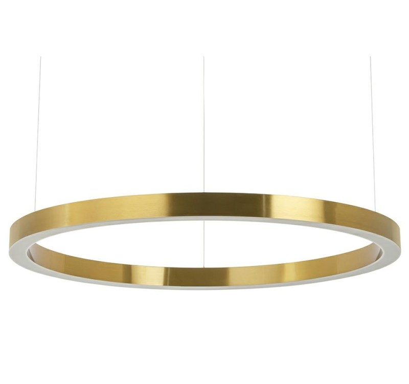 Lampa wisząca RING 100 złota - LED, stal