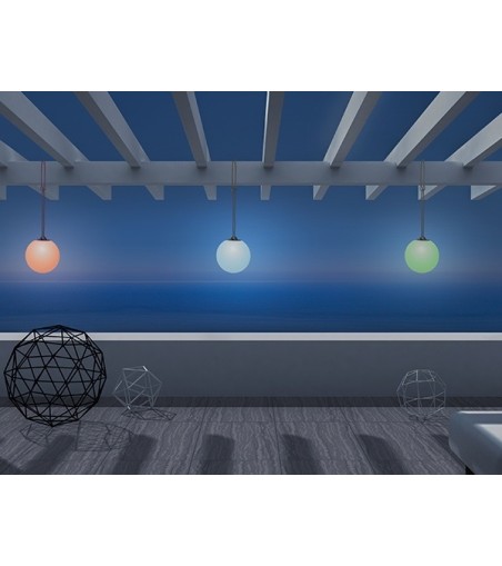 NEW GARDEN lampa wisząca NORAI 25 BATTERY GREY