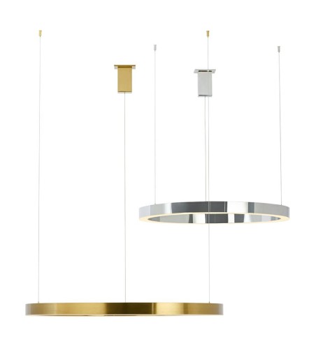 Lampa wisząca RING 100 złota - LED, stal