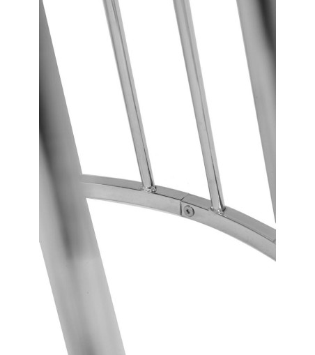 Stół GLAM MARBLE 110 - MDF, chromowana podstawa