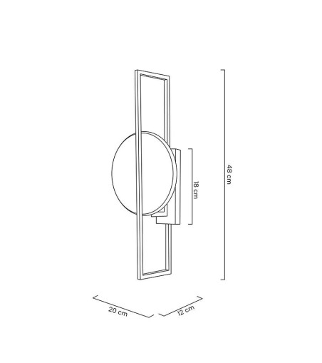 MOOSEE lampa ścienna TROYA złota