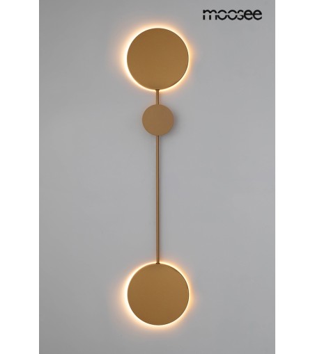 MOOSEE lampa ścienna SHADOW 2 złota