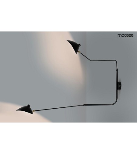 MOOSEE lampa ścienna RAVEN 2 - aluminium, stal węglowa