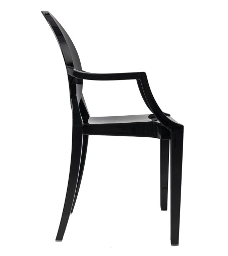 Krzesło LOUIS czarne - poliwęglan