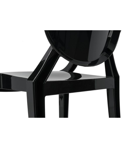Krzesło LOUIS czarne - poliwęglan