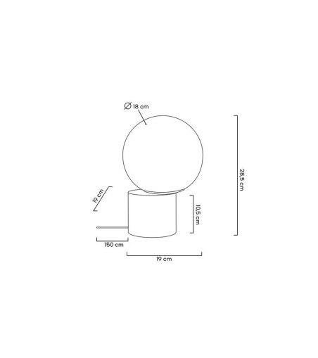 MOOSEE lampa stołowa PARLA 20 złota