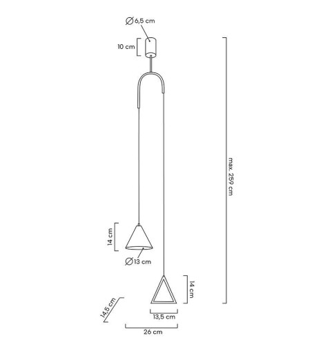 MOOSEE lampa wisząca ACUSTICA złota