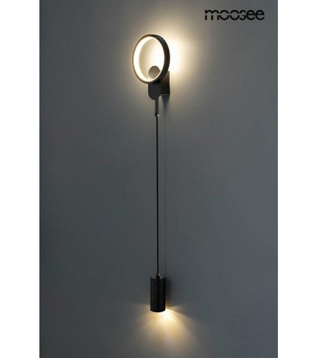 MOOSEE lampa ścienna COMO czarna