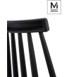 MODESTO krzesło RIBS BLACK czarne - polipropylen