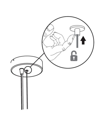 NEW GARDEN lampa wisząca PIANETA 45 CABLE HANG