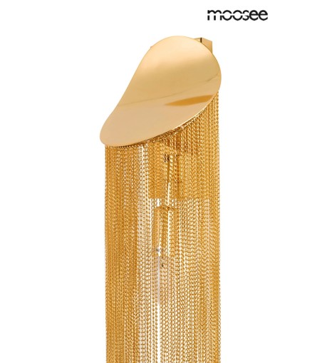 MOOSEE lampa ścienna LAMBADA łańcuszki złota