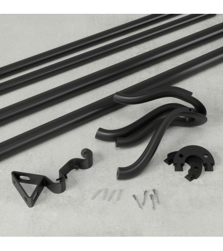 UMBRA karnisz MIDNIGHT 107 - 305 cm matowy / czarny