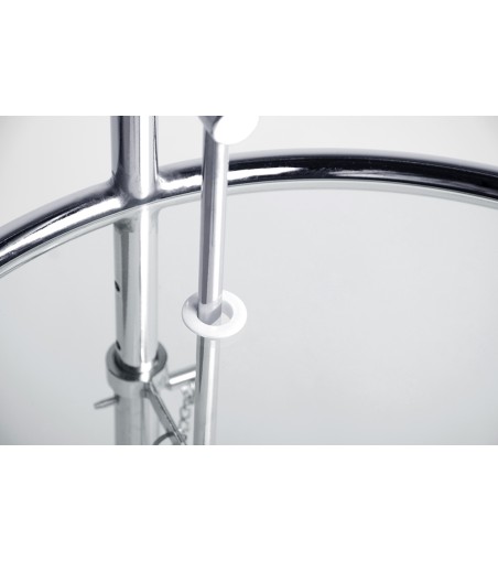 Stolik GREY chromowany - stal             galwanizowana, szkło