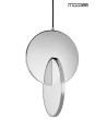 MOOSEE lampa wisząca DISCO srebrna