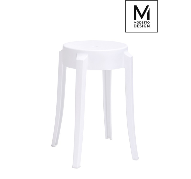 MODESTO stołek CALMAR 46 biały - polipropylen