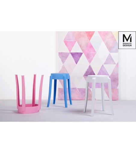 MODESTO stołek CALMAR 46 biały - polipropylen