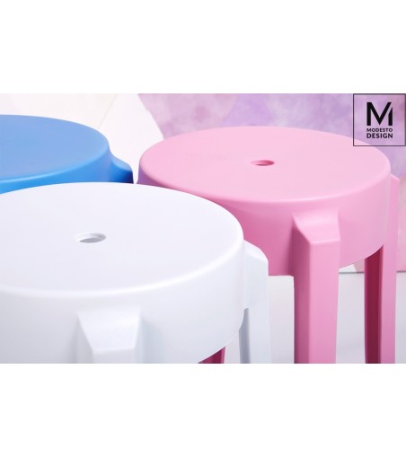 MODESTO stołek CALMAR 46 biały - polipropylen