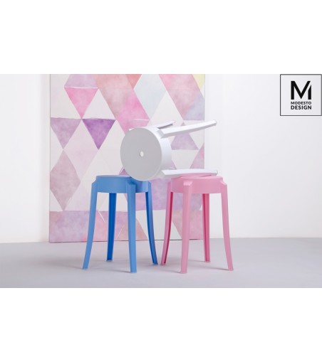 MODESTO stołek CALMAR 46 biały - polipropylen