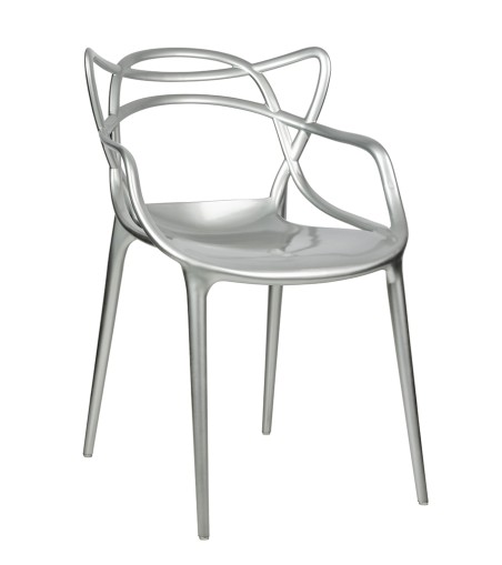 Krzesło LUXO srebrne - ABS