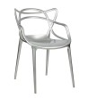Krzesło LUXO srebrne - ABS