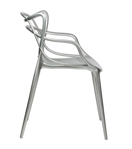 Krzesło LUXO srebrne - ABS