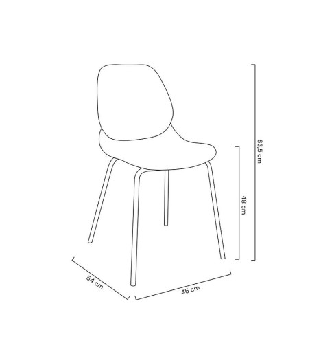 Krzesło ARIA białe