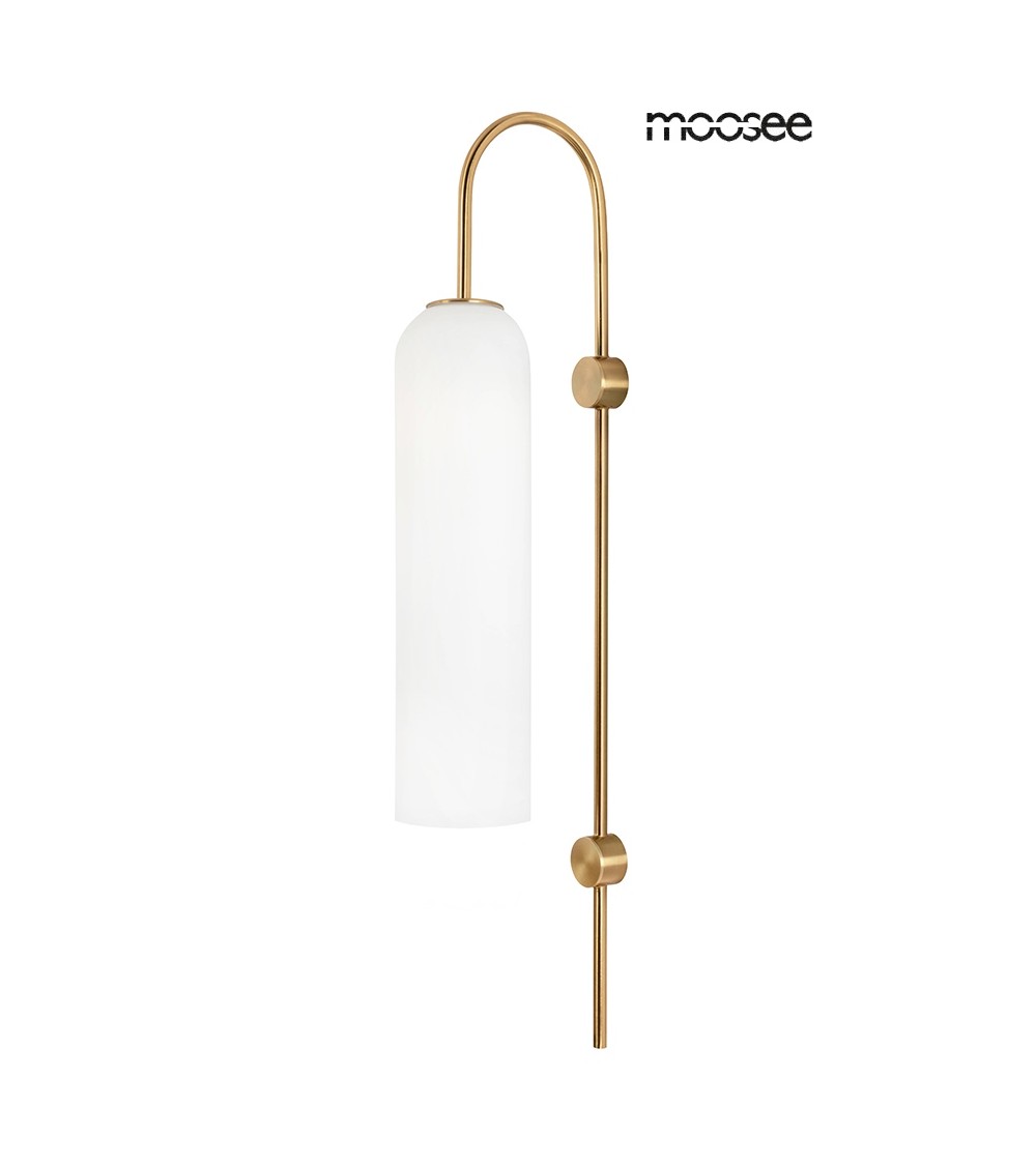 MOOSEE lampa ścienna SLACK złota / biała