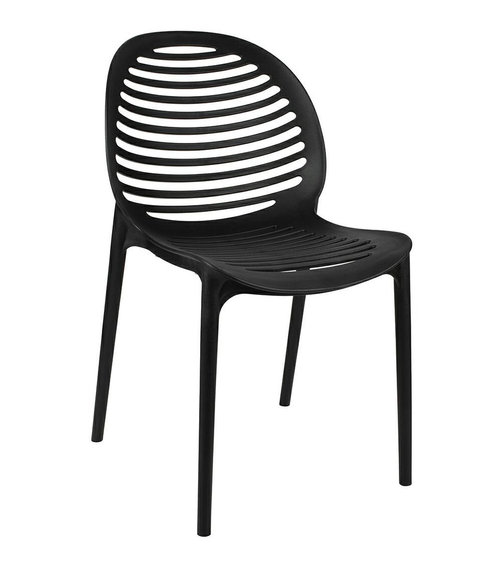 Krzesło SUNNY czarne - polipropylen