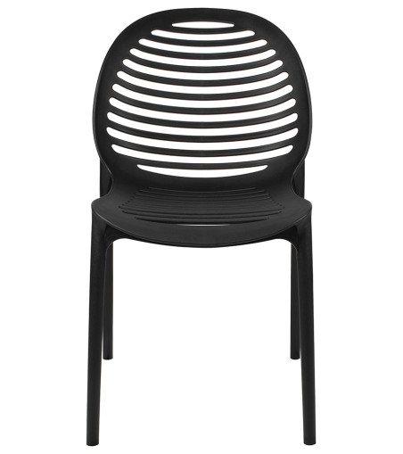 Krzesło SUNNY czarne - polipropylen
