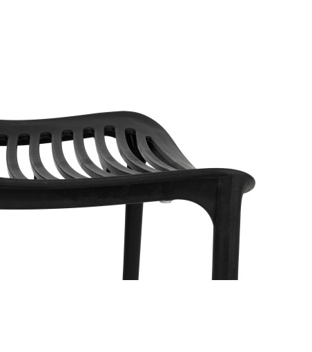 Krzesło SUNNY czarne - polipropylen