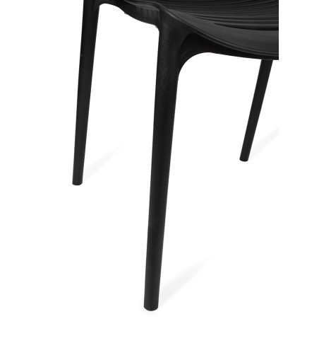 Krzesło SUNNY czarne - polipropylen