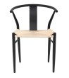 Krzesło WISHBONE METAL naturalne