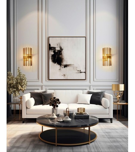 MOOSEE lampa ścienna GARDA złota