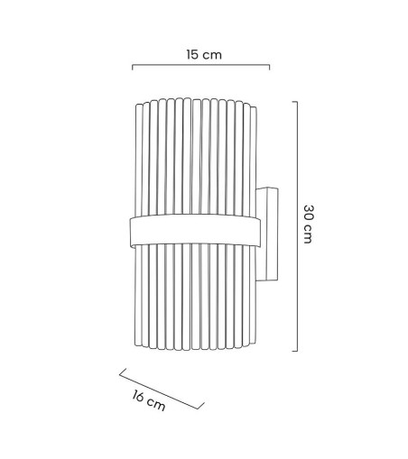 MOOSEE lampa ścienna GARDA złota