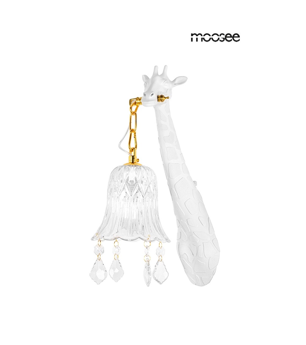 MOOSEE lampa ścienna GIRAFFE biała