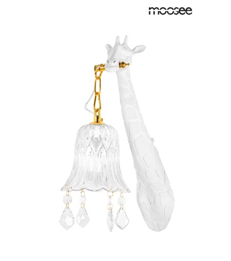 MOOSEE lampa ścienna GIRAFFE biała