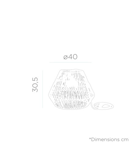 NEW GARDEN lampa wisząca SISINE 30 HANG IN&OUT BATTERY