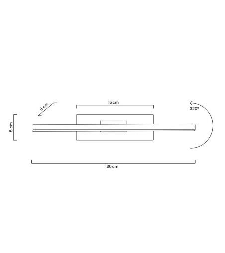 MOOSEE lampa ścienna REM czarna