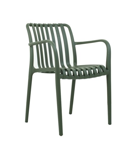 MODESTO krzesło Strips zielone  -         polipropylen