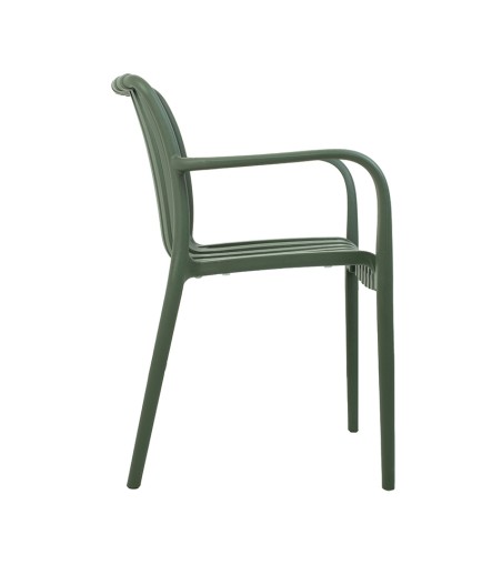 MODESTO krzesło Strips zielone  -         polipropylen