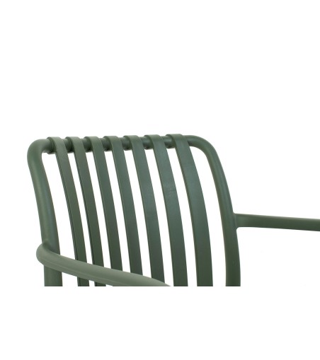 MODESTO krzesło Strips zielone  -         polipropylen