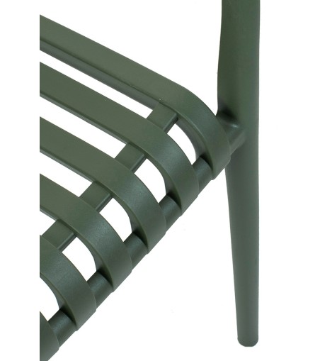 MODESTO krzesło Strips zielone  -         polipropylen
