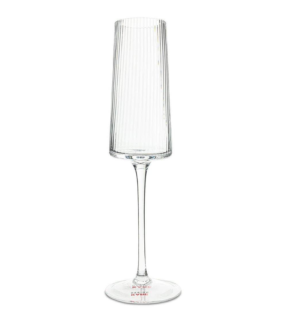 KARE kieliszek do szampana RIFFLE 215 ml transparentny